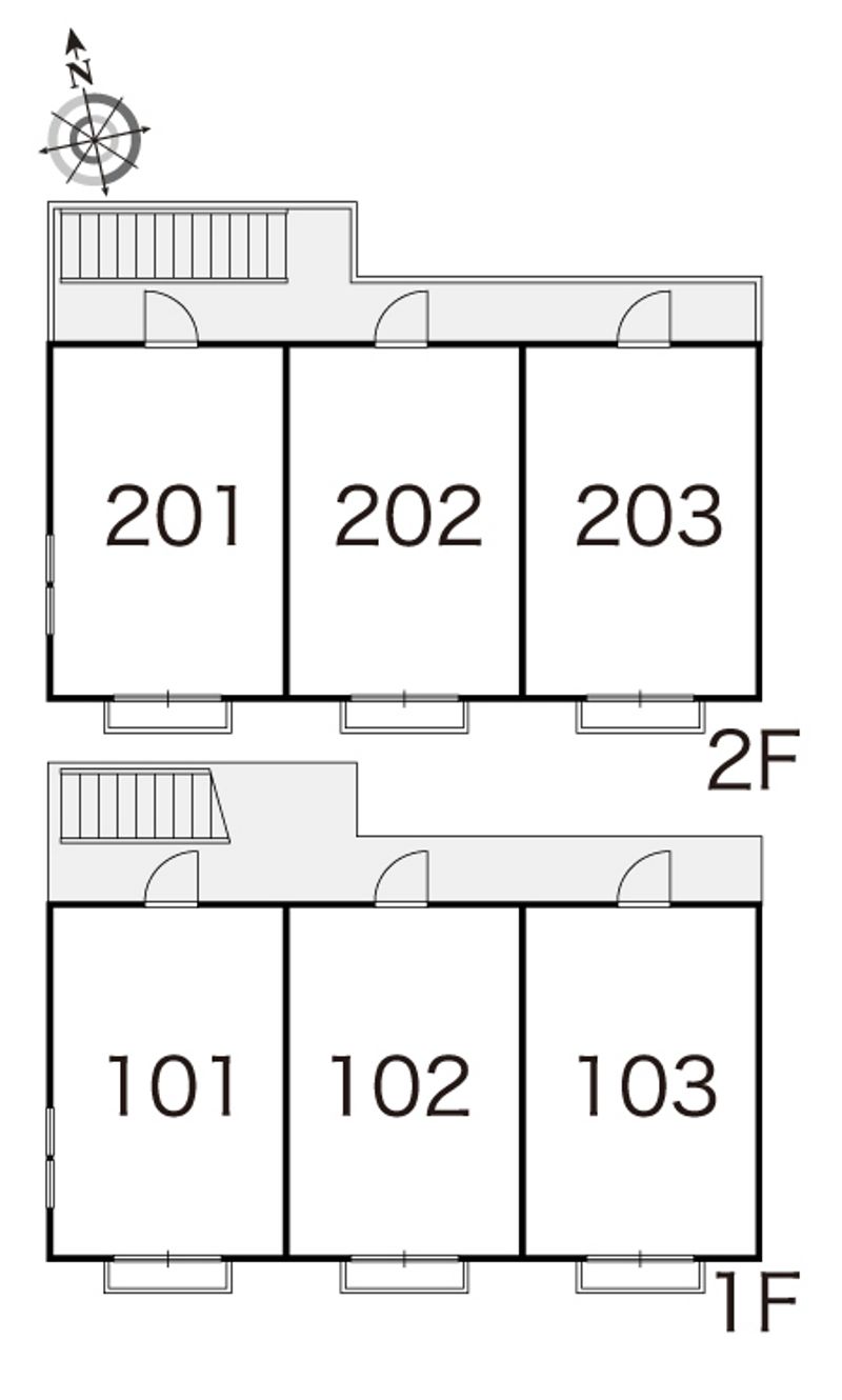 レオパレス３８７ 間取配置図