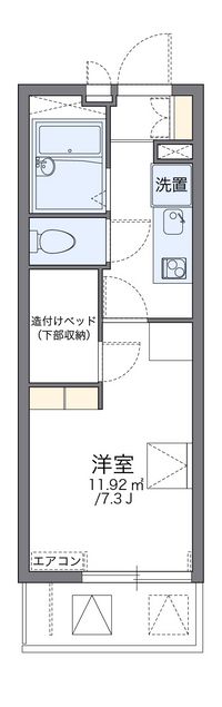 レオパレスアブリール３番館 間取り図