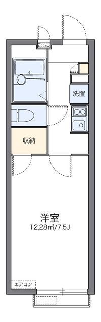 レオパレス湘南クオーレ 間取図