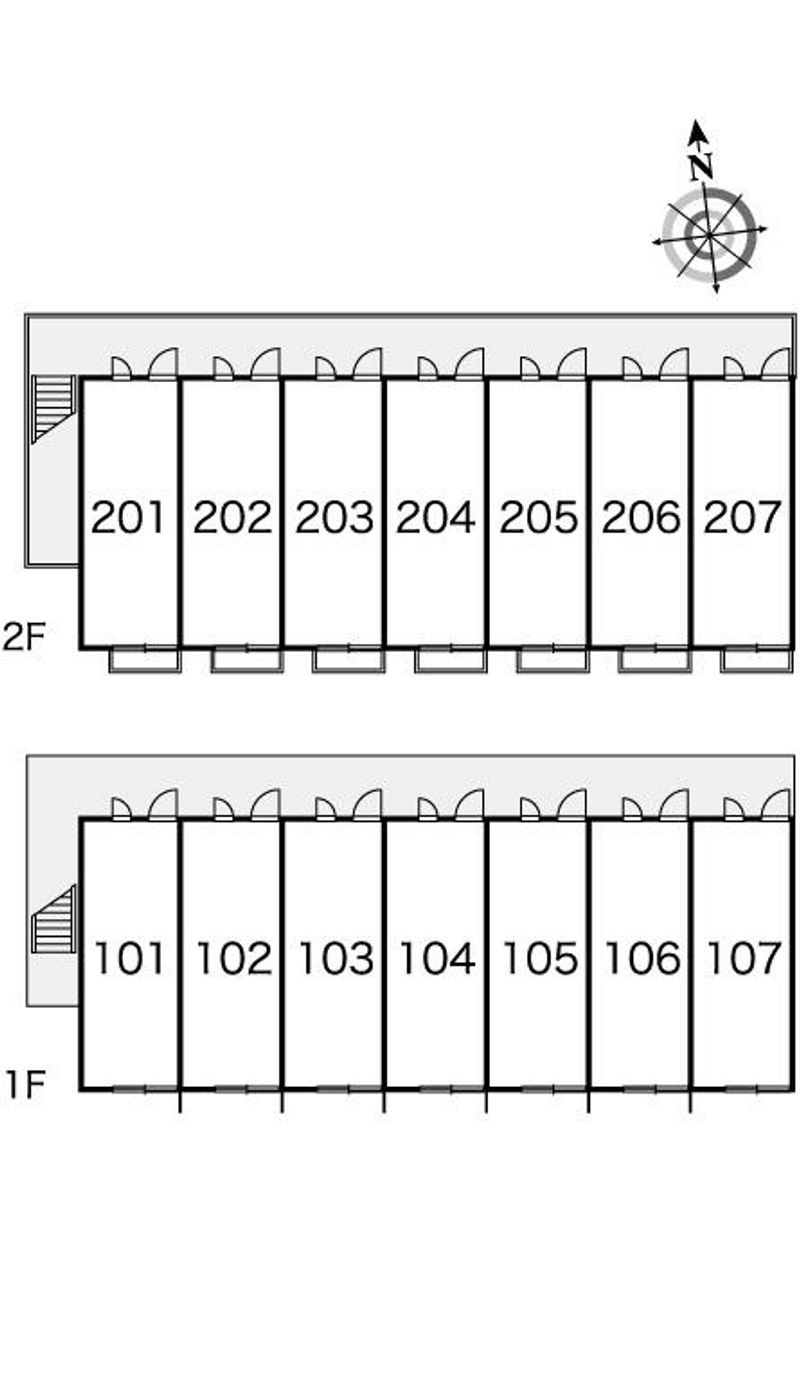 レオパレス１０９’ＳⅡ 間取り配置図