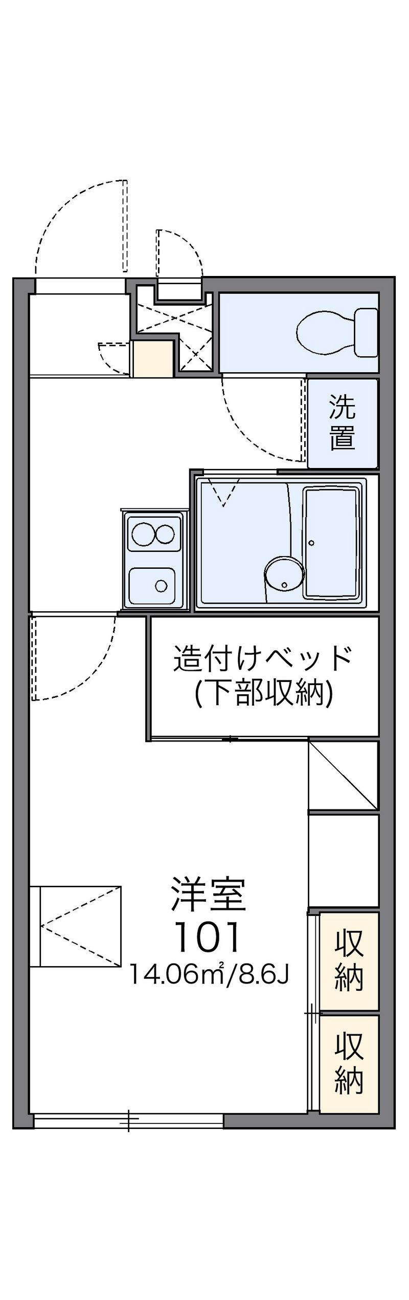 レオパレスグレーシーせきの上 間取図