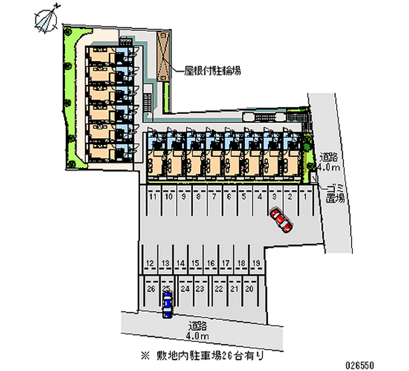 26550 Monthly parking lot