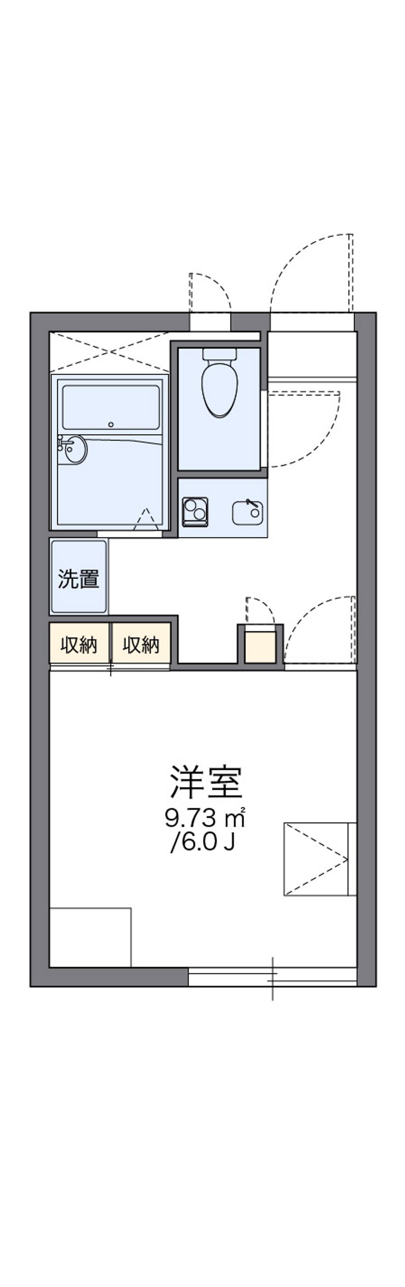 レオパレスＦｅｒｒａｒｉ 間取図