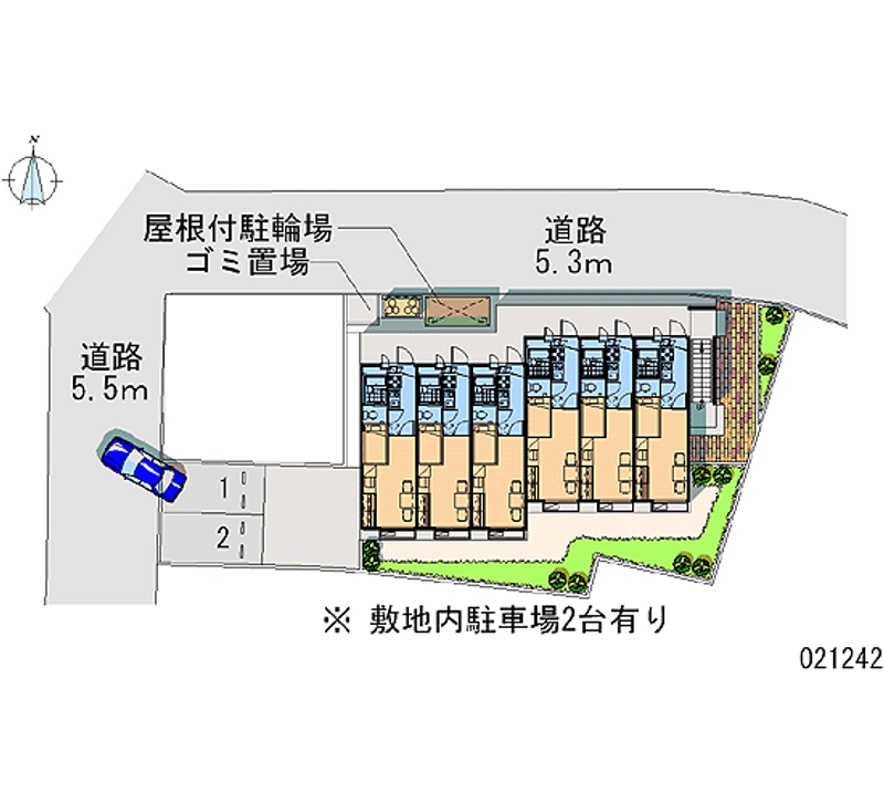 レオパレス上浜 区画図