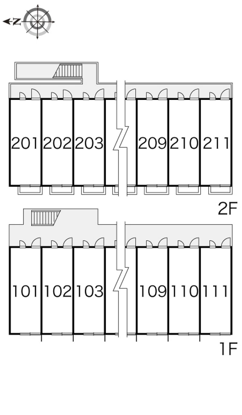 レオパレスソレーユ 間取配置図