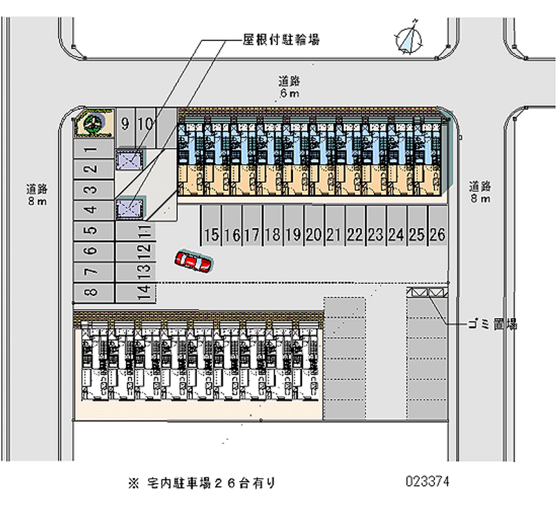 23374 bãi đậu xe hàng tháng