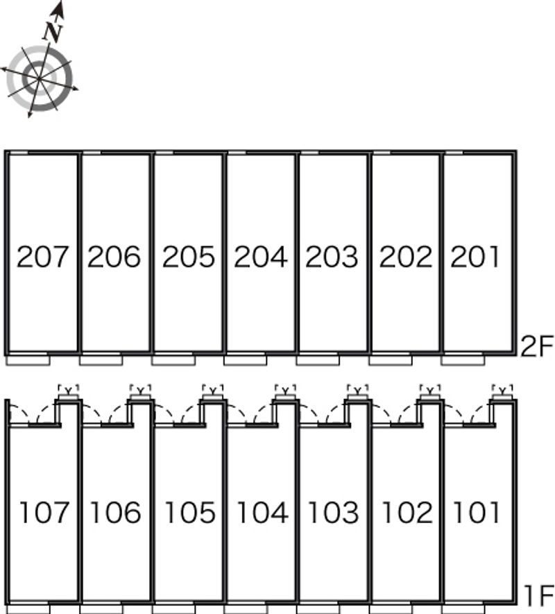 レオネクストグロリア 間取配置図