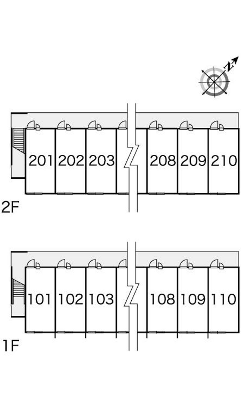 レオパレスユズキ 間取り配置図