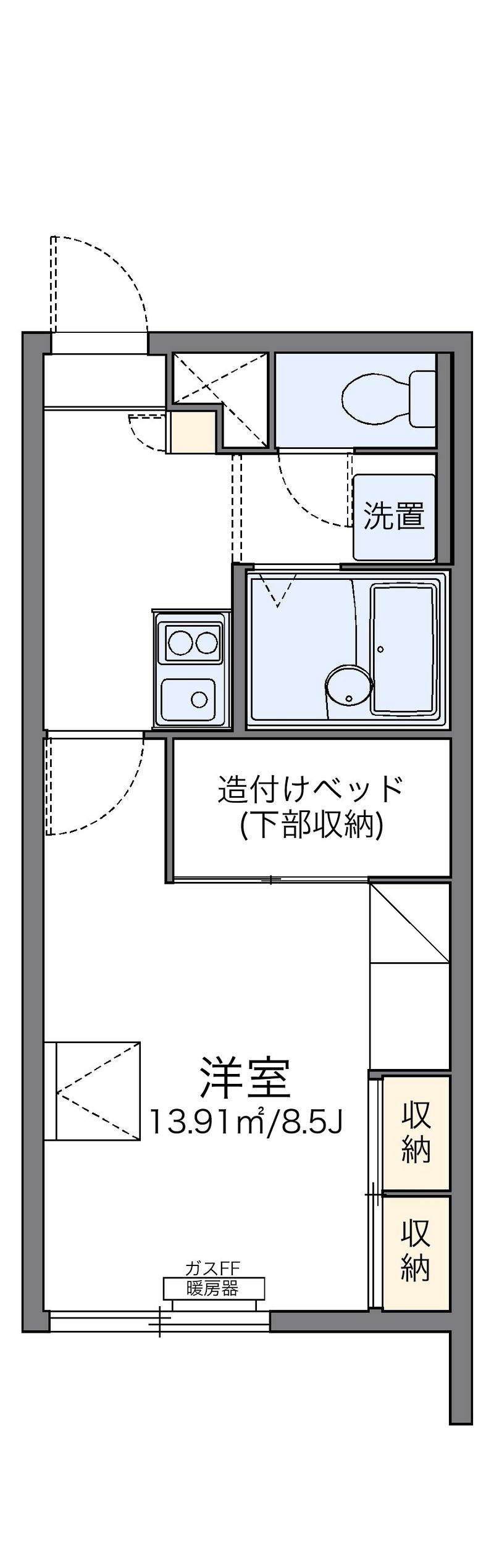 レオパレス丹頂 間取り