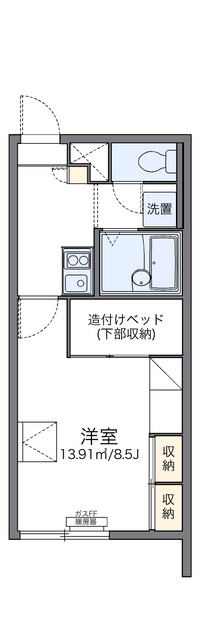 レオパレス丹頂 間取り図