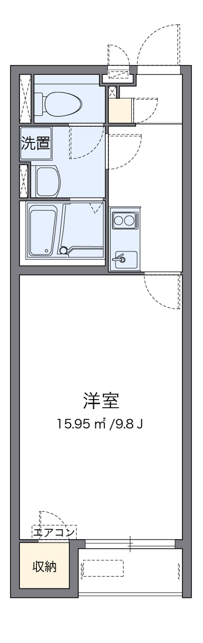 クレイノ西山 間取図