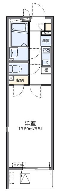 レオネクストリベルテ 間取り図