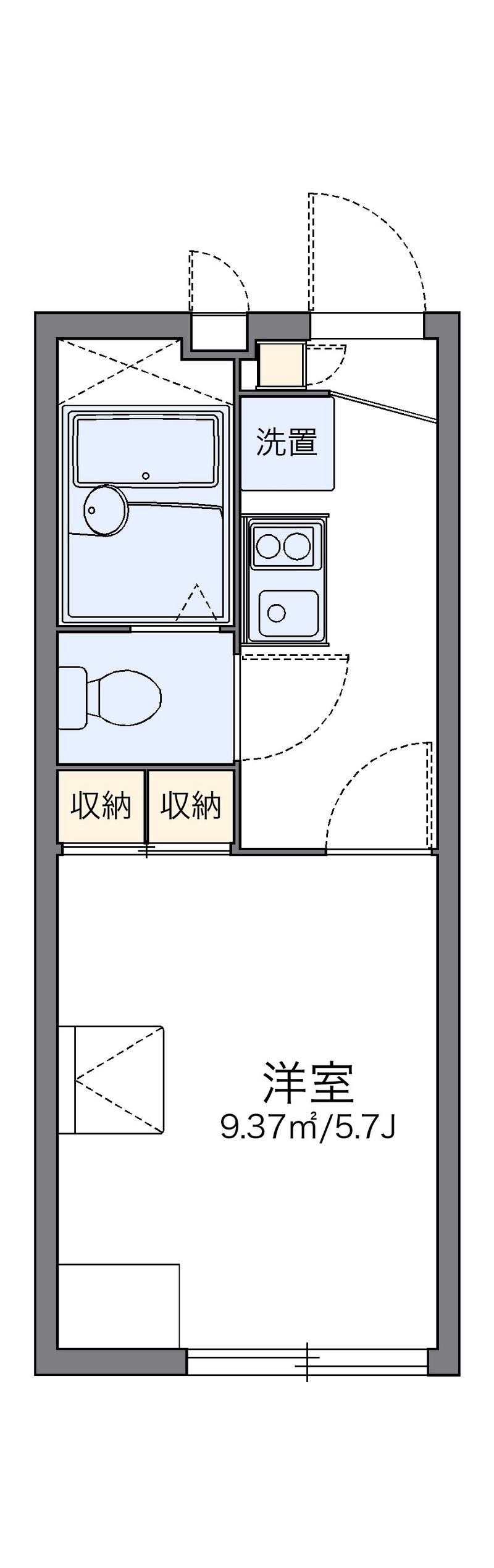 レオパレスオリーブ 間取図