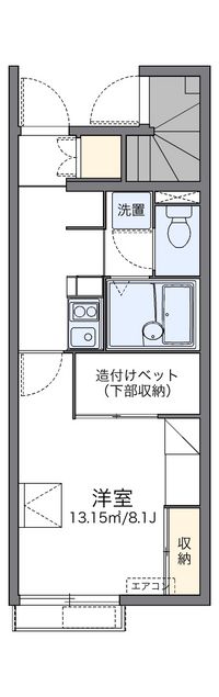 レオパレスサンビッフェ 間取り図