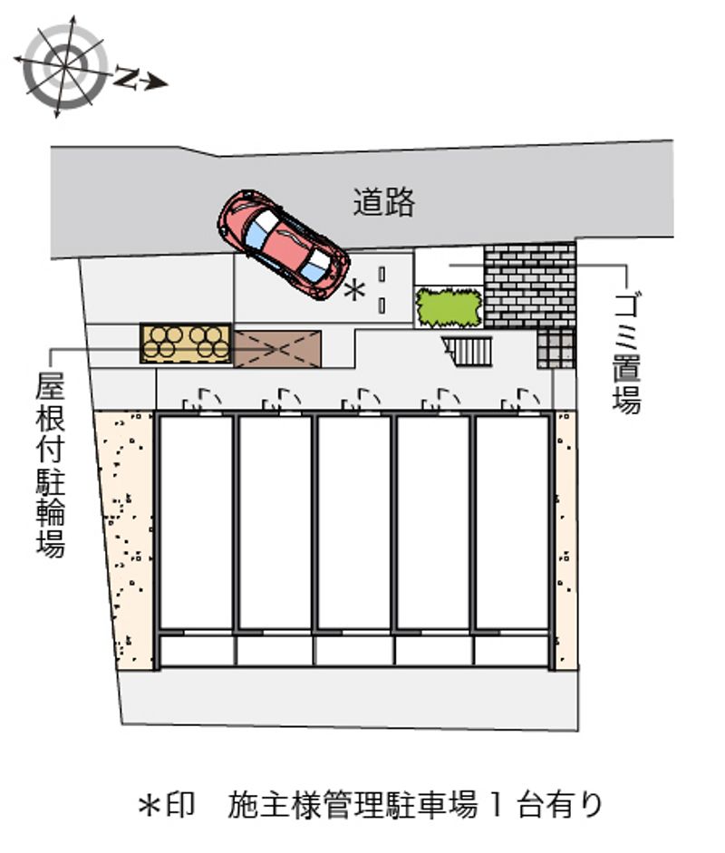 レオパレスウェストシティー 配置図