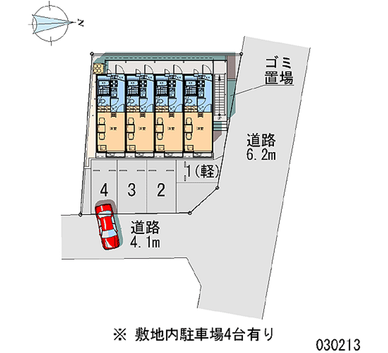 レオパレス鶴巻 月極駐車場