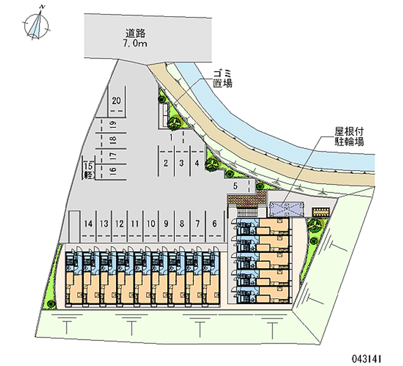 43141 Monthly parking lot