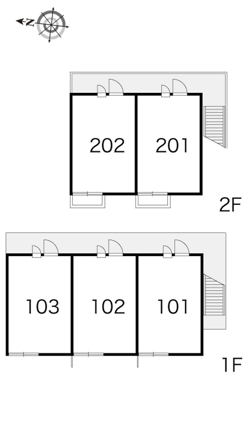 レオパレスエミール 間取配置図