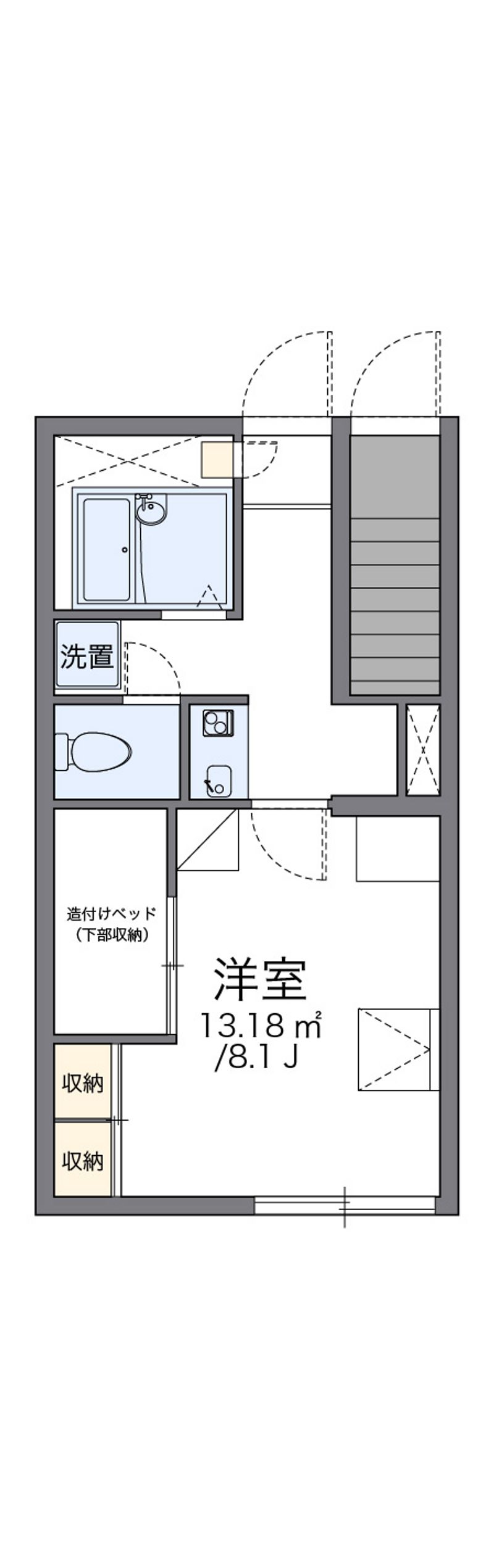 レオパレスベルフォーレ 間取図