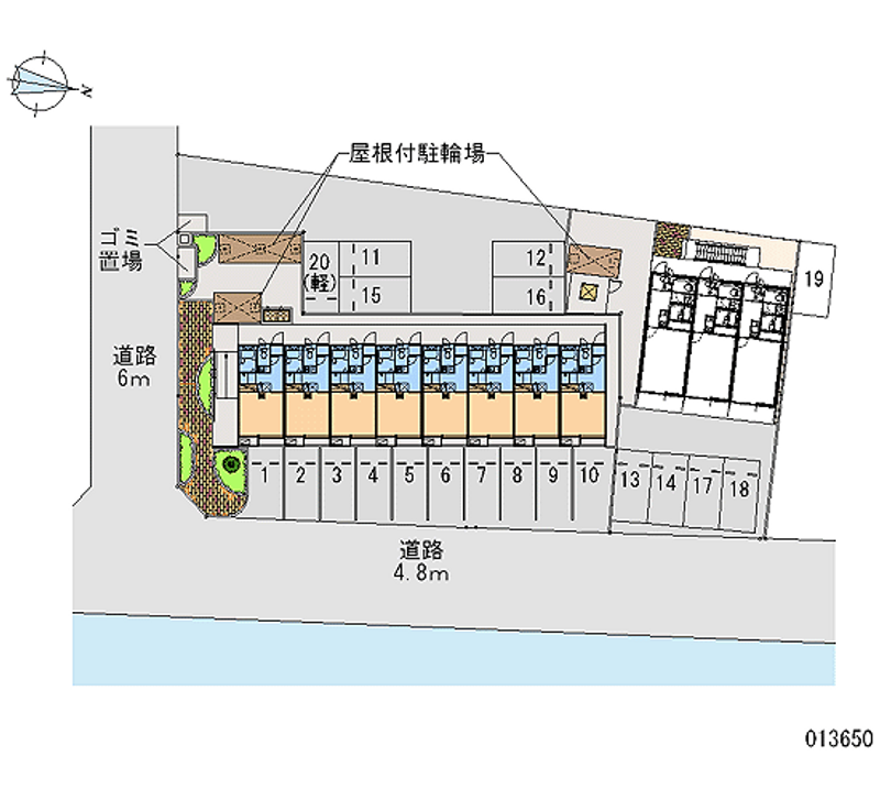 レオパレスシャルマン 月極駐車場