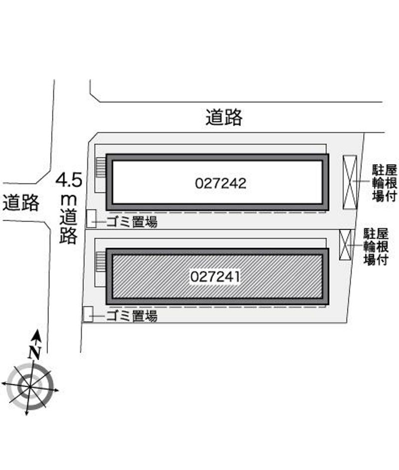 レオパレスシエナ九品寺Ⅰ 配置図
