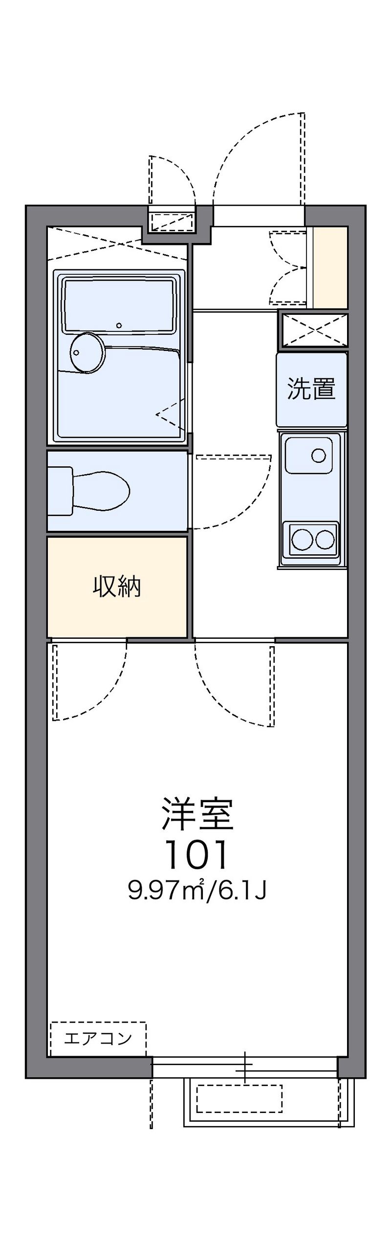 レオパレスＫＥＮ　Ⅲ 間取図