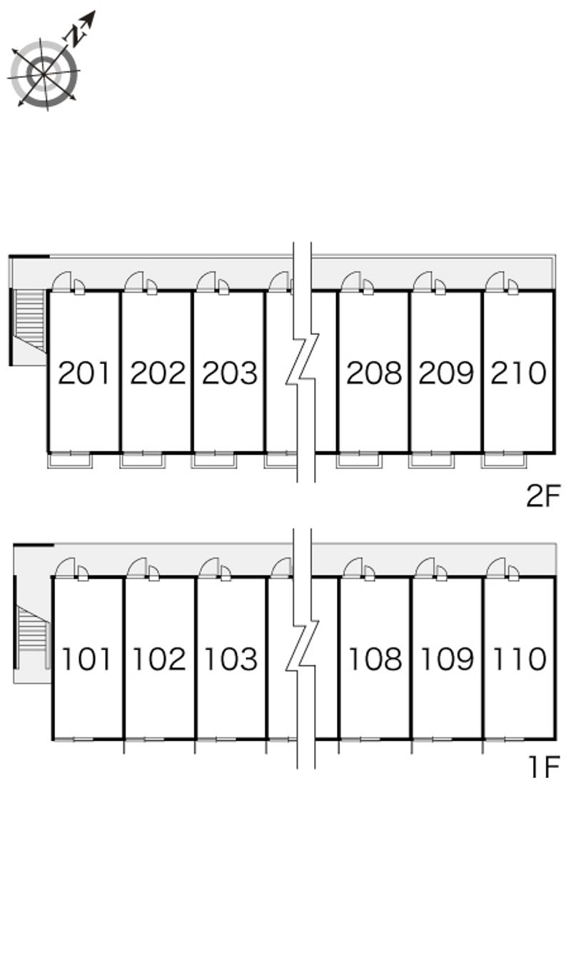 レオパレスウィルハイム 間取り配置図