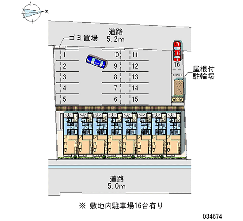 34674 Monthly parking lot