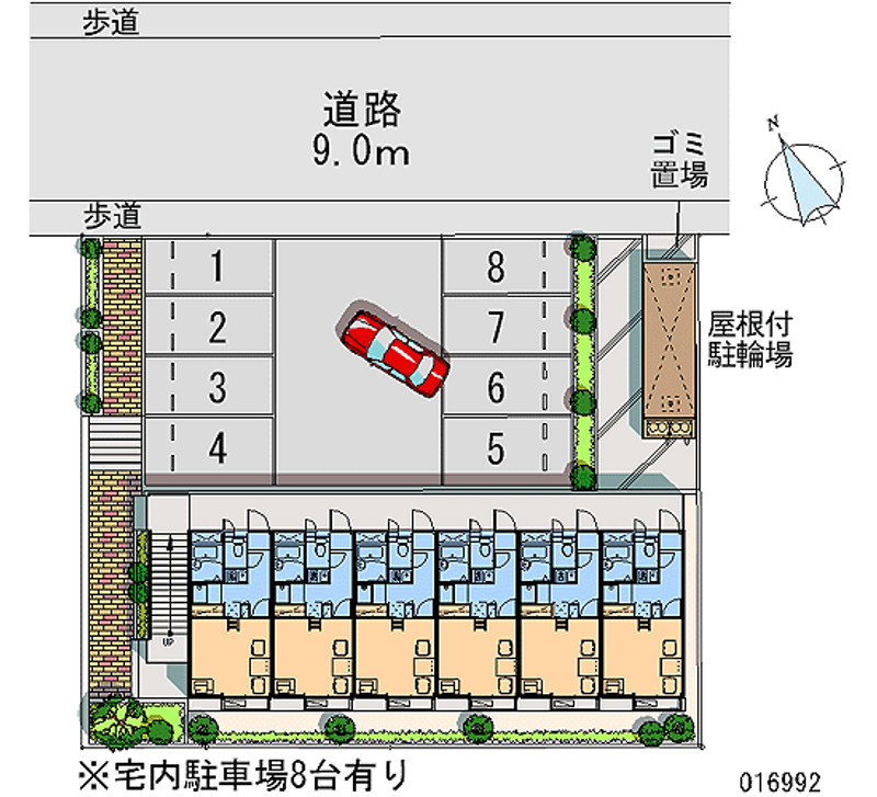 レオパレス藤 区画図
