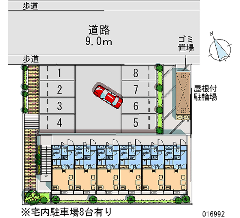 レオパレス藤 月極駐車場