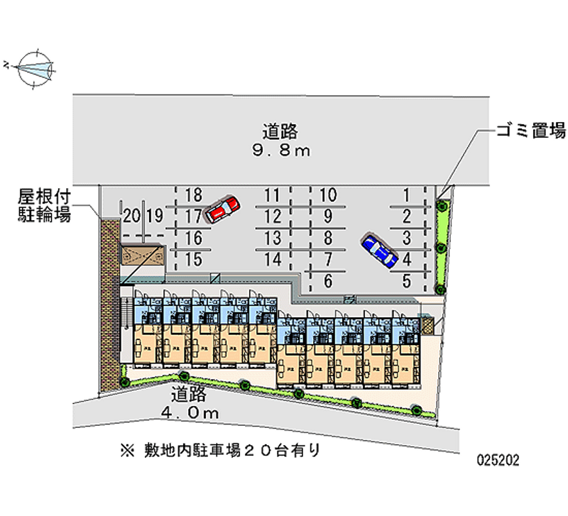 レオパレスプラム 月極駐車場