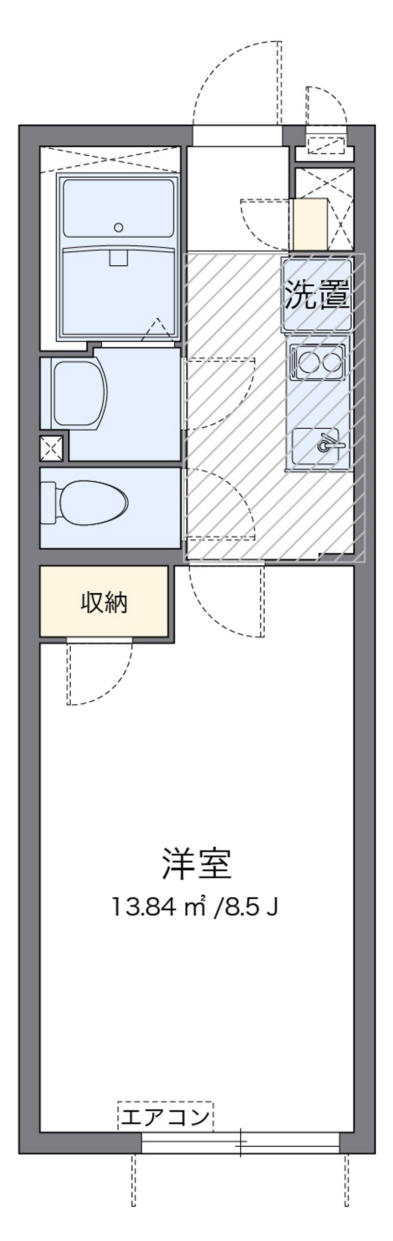 クレイノＰＯＣＫＥＴ　ＰＡＲＫ 間取図