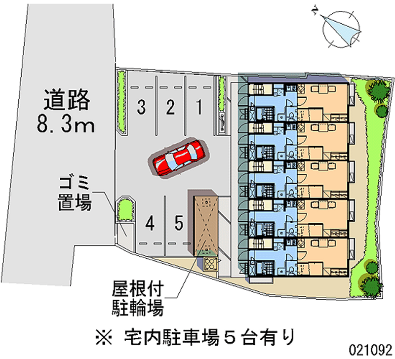 レオパレス富岡 区画図