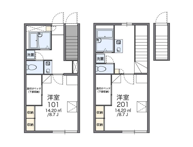レオパレスグリーンパレス 間取図