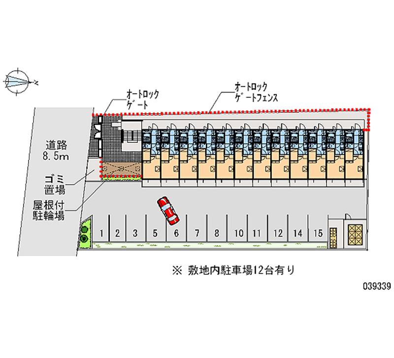 レオパレス上三ツ島 月極駐車場