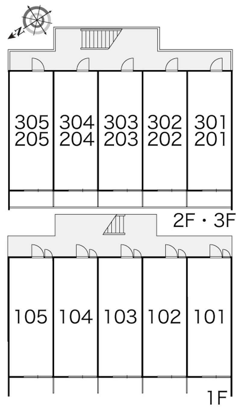 レオパレス行徳エステート 間取配置図