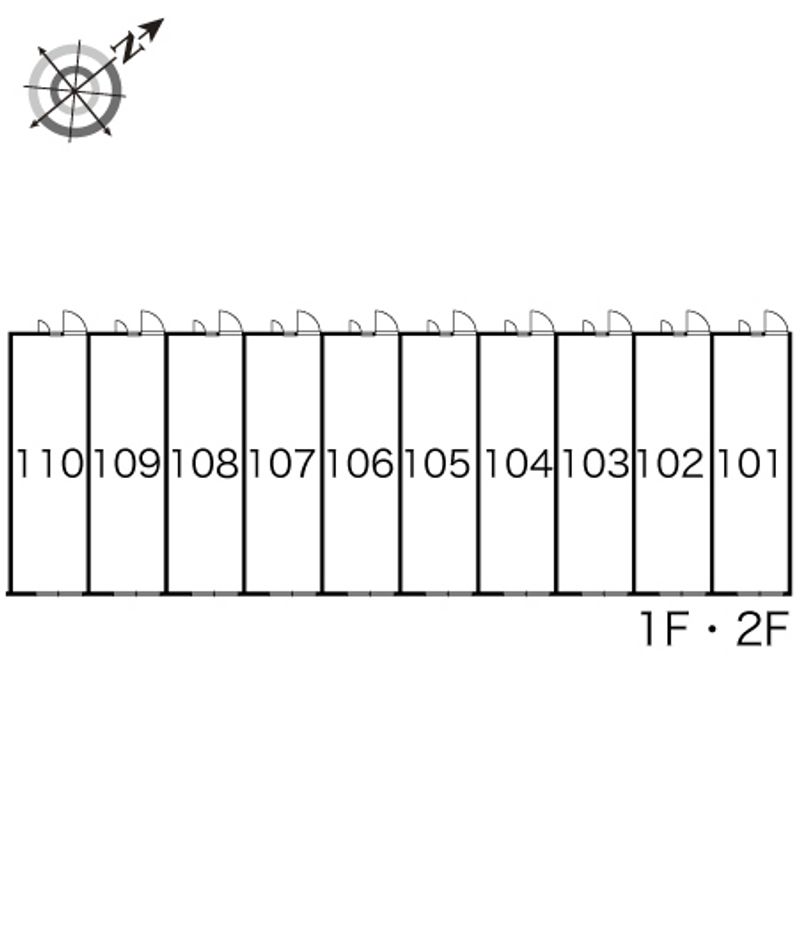 レオパレスルミエール 間取配置図