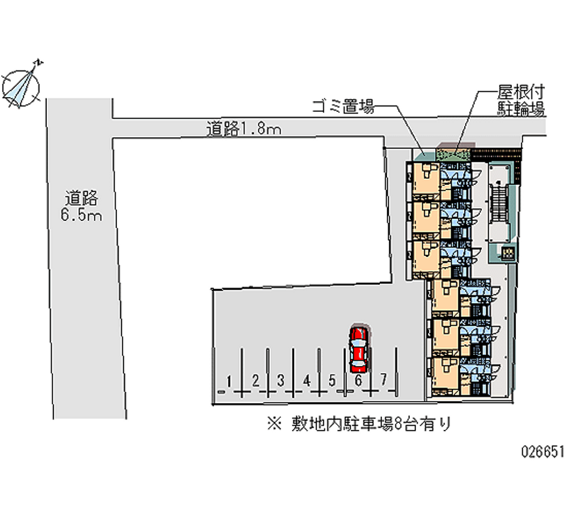 レオパレスアスリーサ 月極駐車場