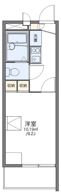 レオパレスフルール竹ノ下 間取り図