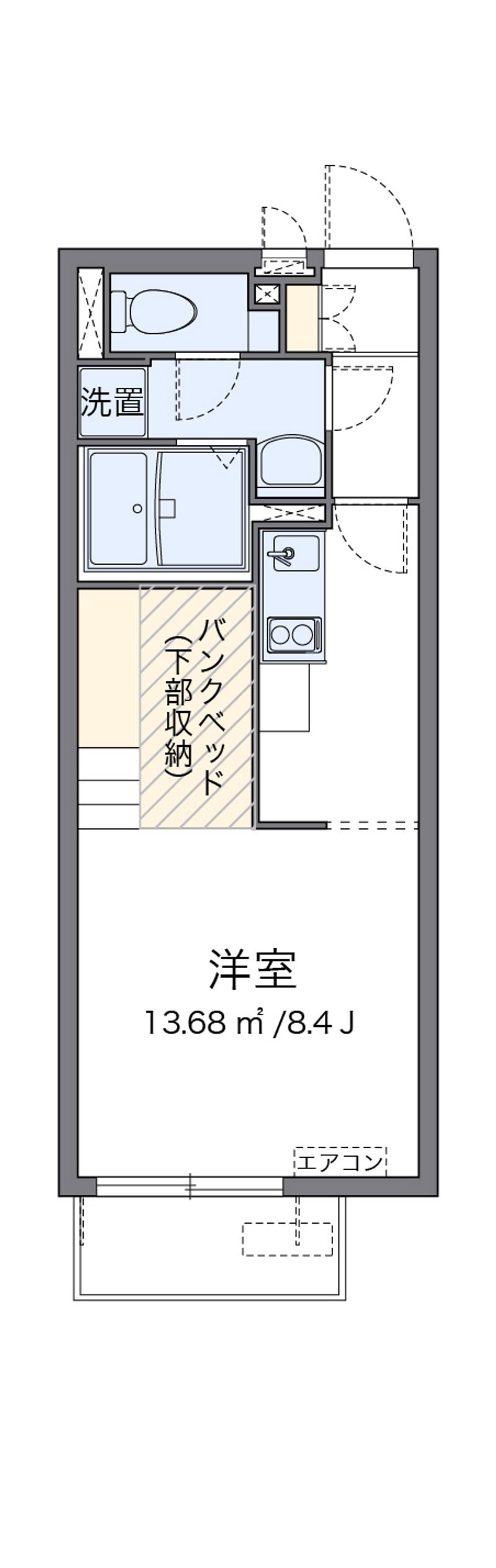 ミランダメゾン桔梗Ⅲ 間取図