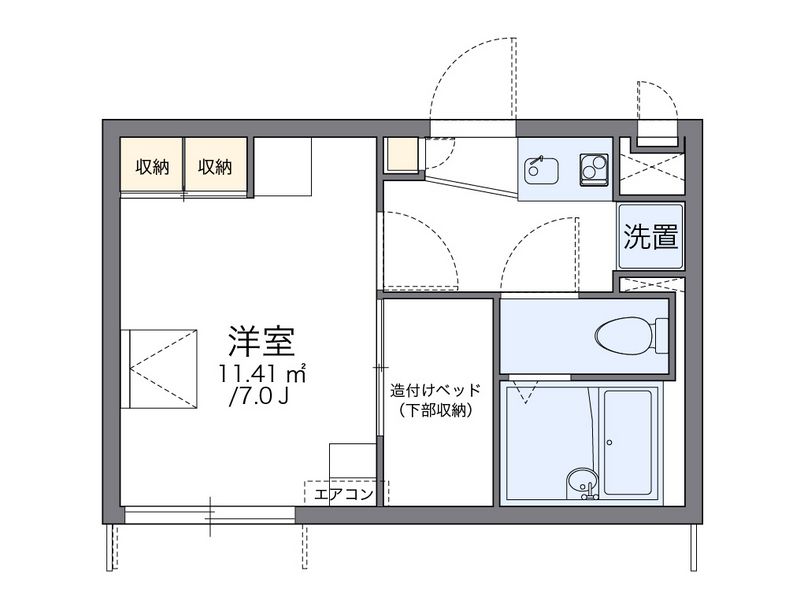 レオパレスクレイン 間取図
