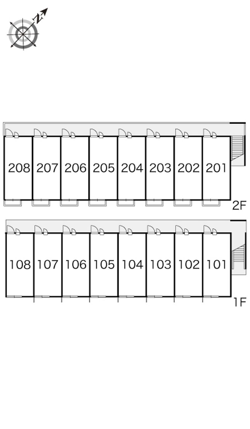 レオパレス２００４ 間取り配置図