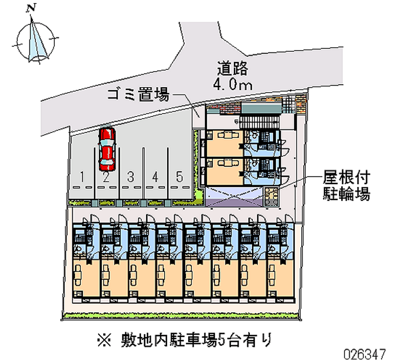 レオパレスラ　ピエス 月極駐車場