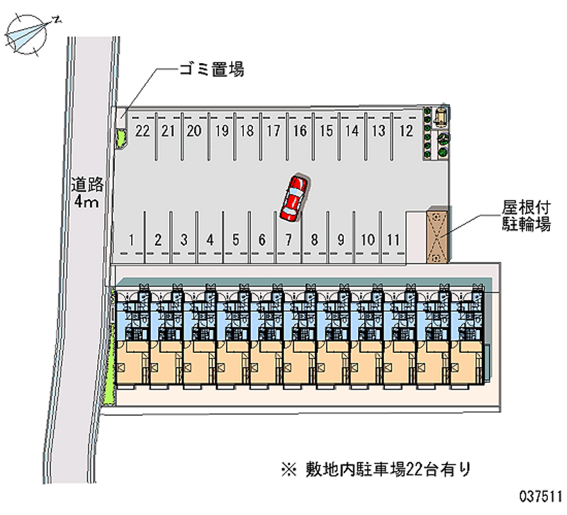 レオパレスＫ　ハウスⅡ 月極駐車場