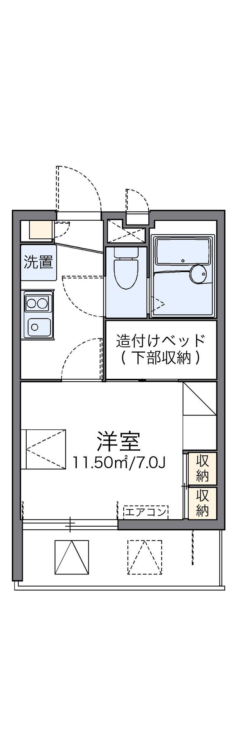 レオパレスＢＬＵＥ　ＮＯＴＥ 間取図