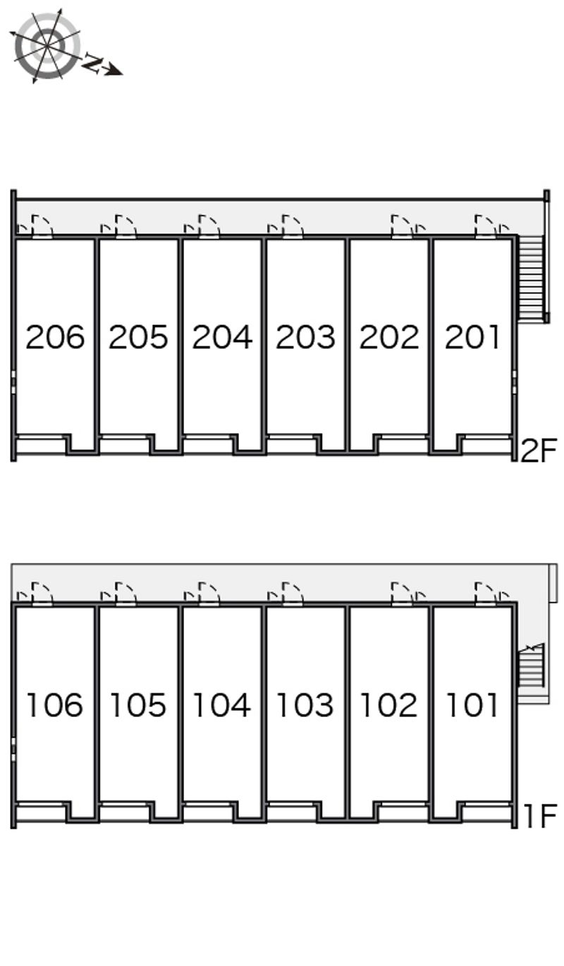 クレイノ大塚 間取配置図