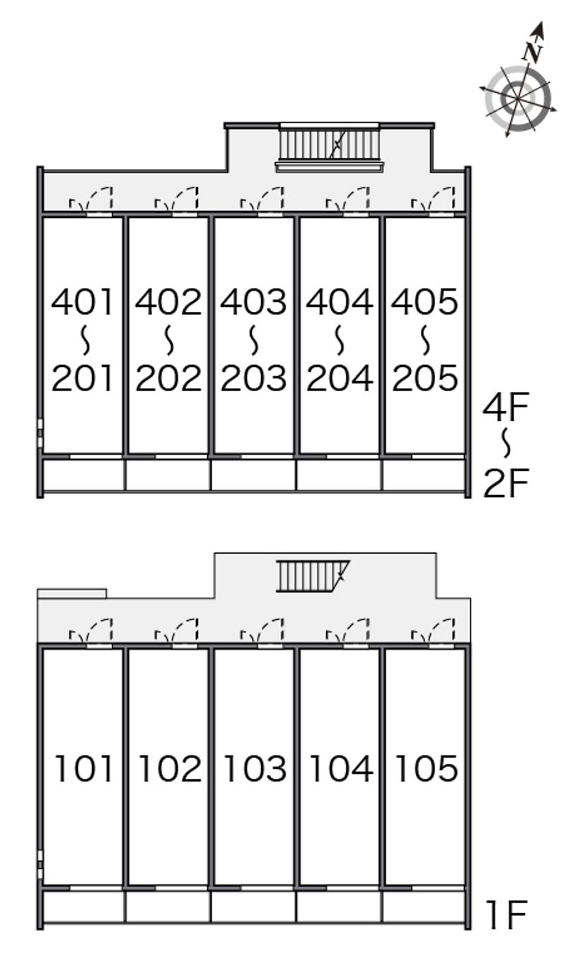 クレイノ翠 間取配置図