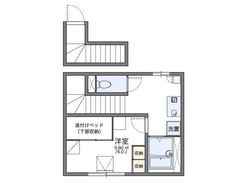 レオパレス北内 間取図