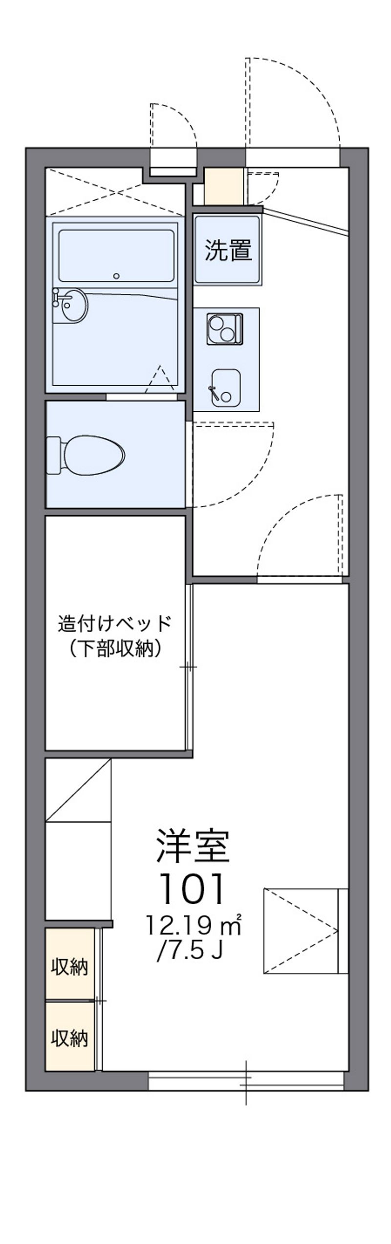 レオパレス久万ノ台 間取図