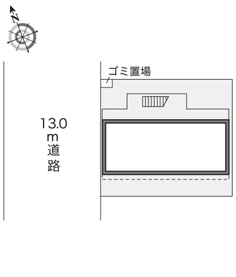レオパレス加平弐番館 配置図